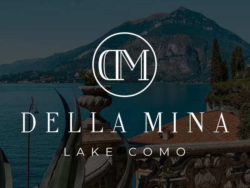 Logo design per Della Mina - Lake Como - Linea di abbigliamento ricercata