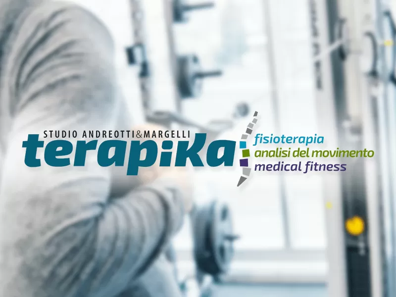 Logo design per lo studio di fisioterapia Terapika che si occupa inoltre di analisi del movimento e medical fitness.